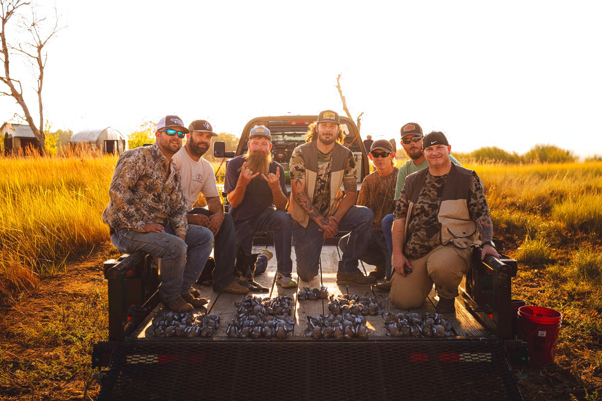 Tailgate at sundown, a hunt at Dry Creek Outfitters