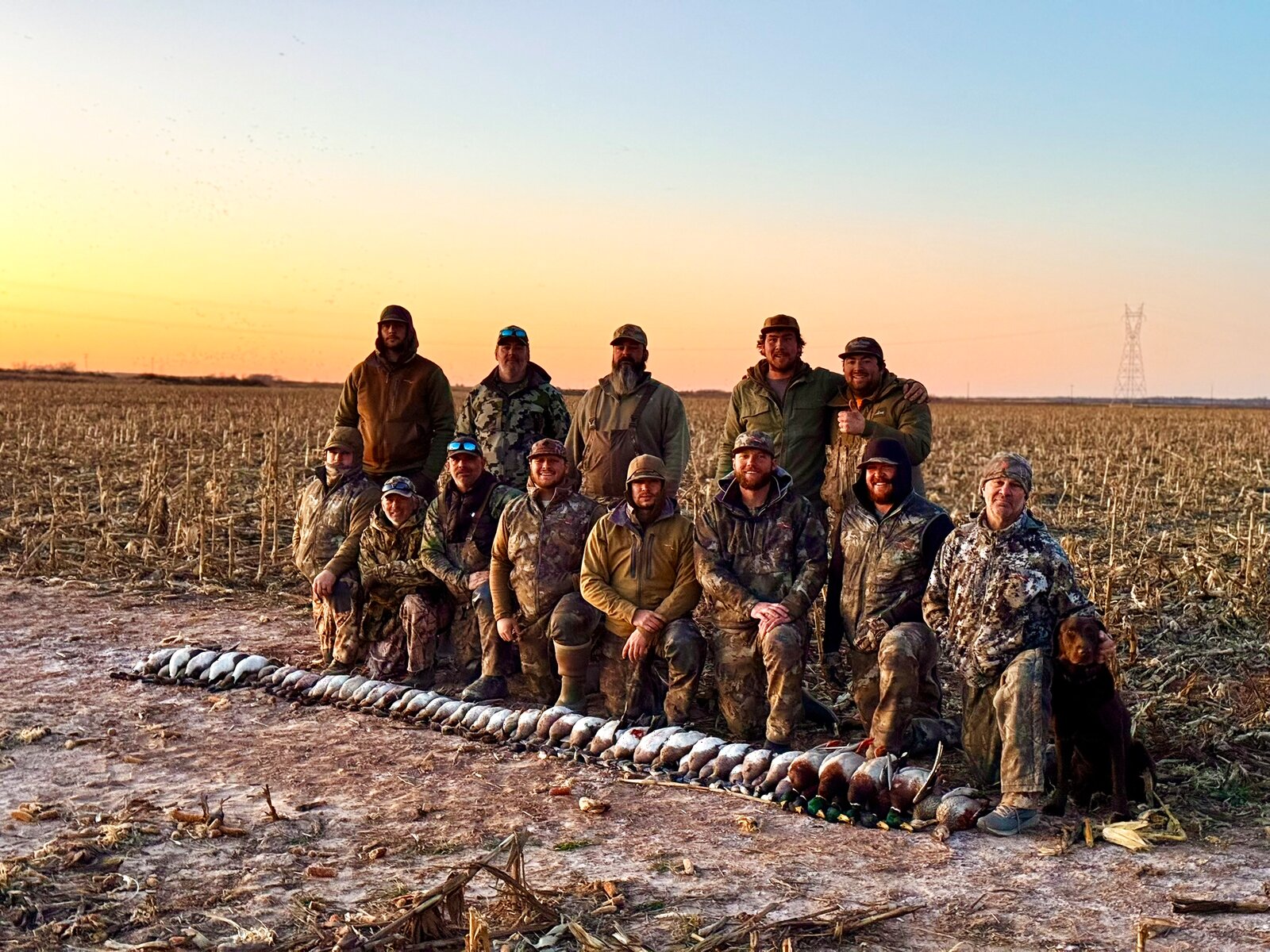 A group hunt at Dry Creek Outfitters
