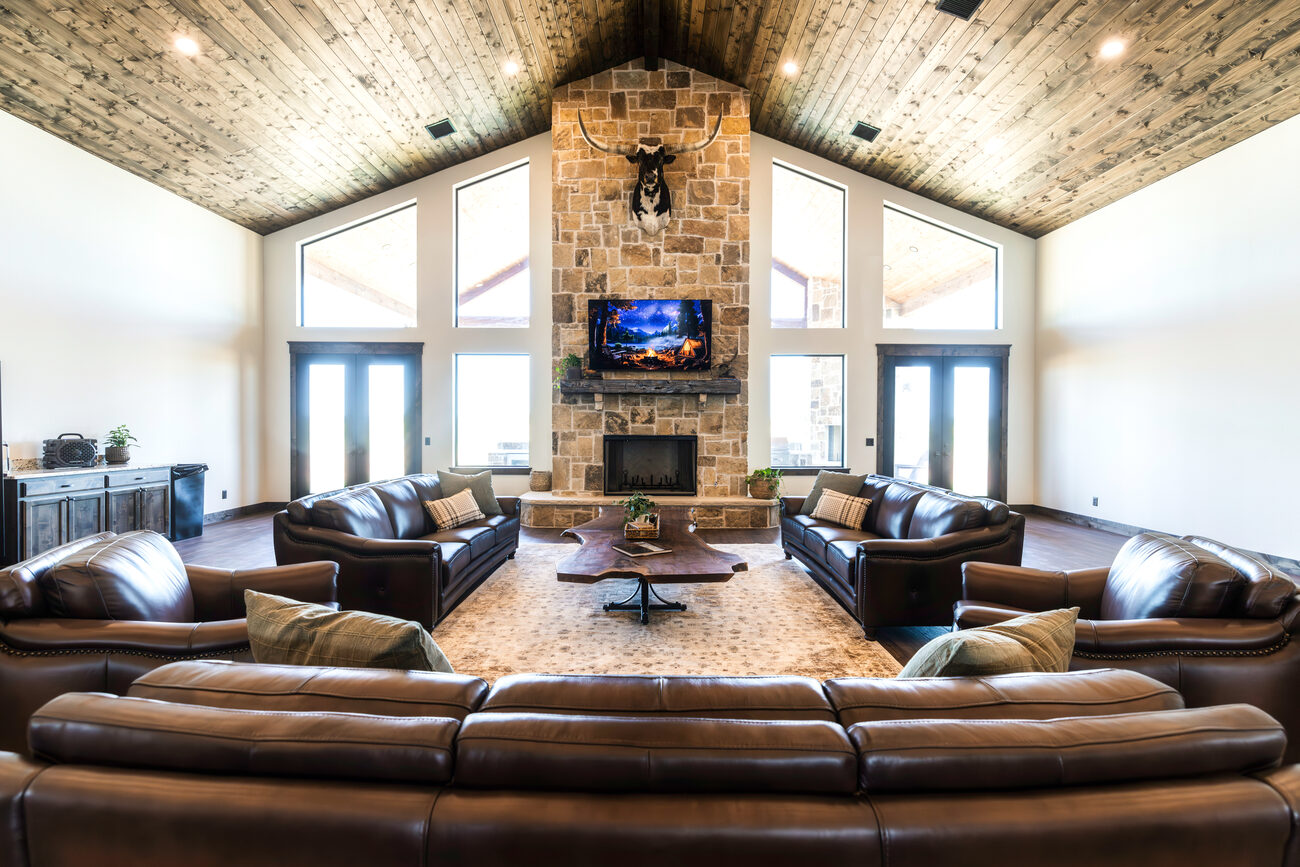 The great room at The Lodge at Dry Creek