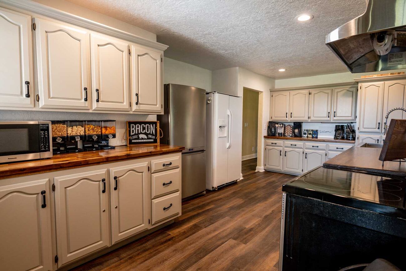 The full kitchen at Pecan Creek